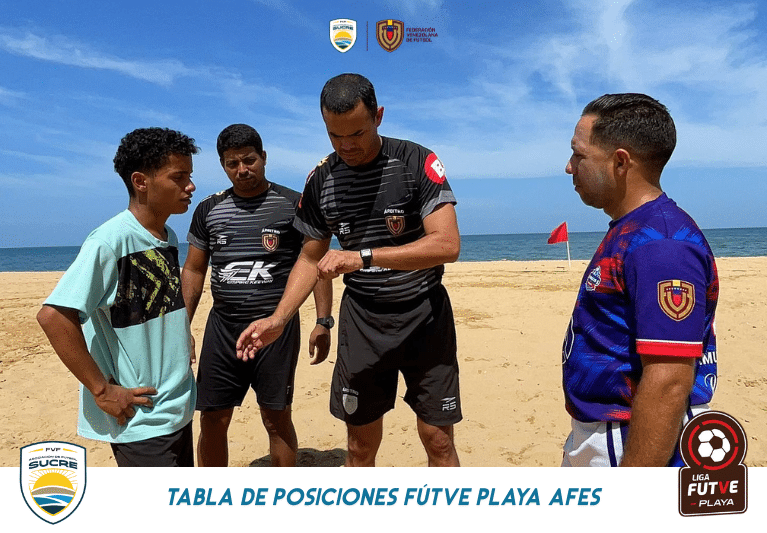 Así va la tabla de posiciones FUTVE Playa AFES en Sucre
