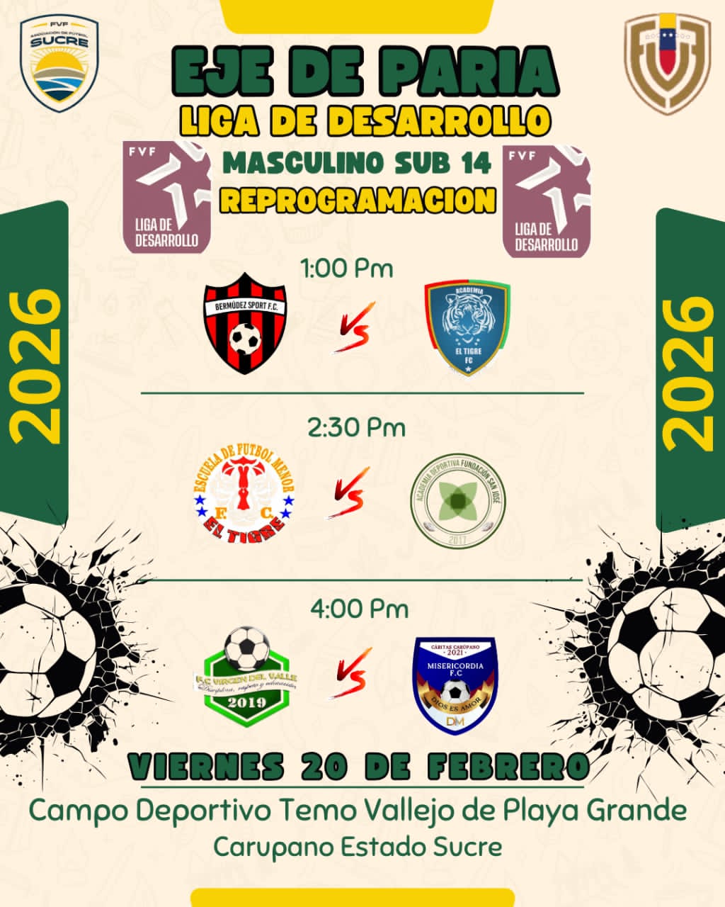 Calendario Paria 20 Febrero 2026